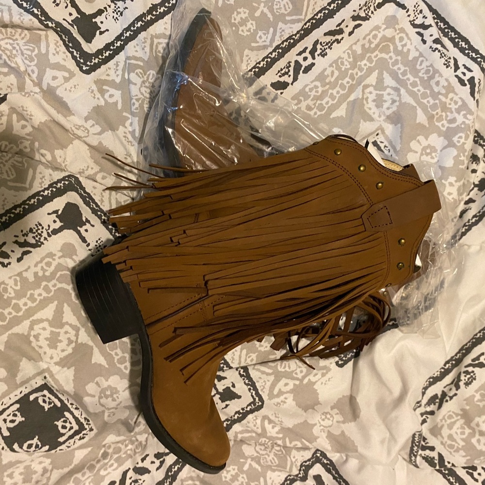 Old West Girls Leather Boots